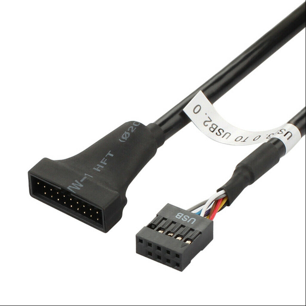 High Speed USB3.0 20-Pin To USB2.0 On The Motherboard 9-Pin Cable Connector