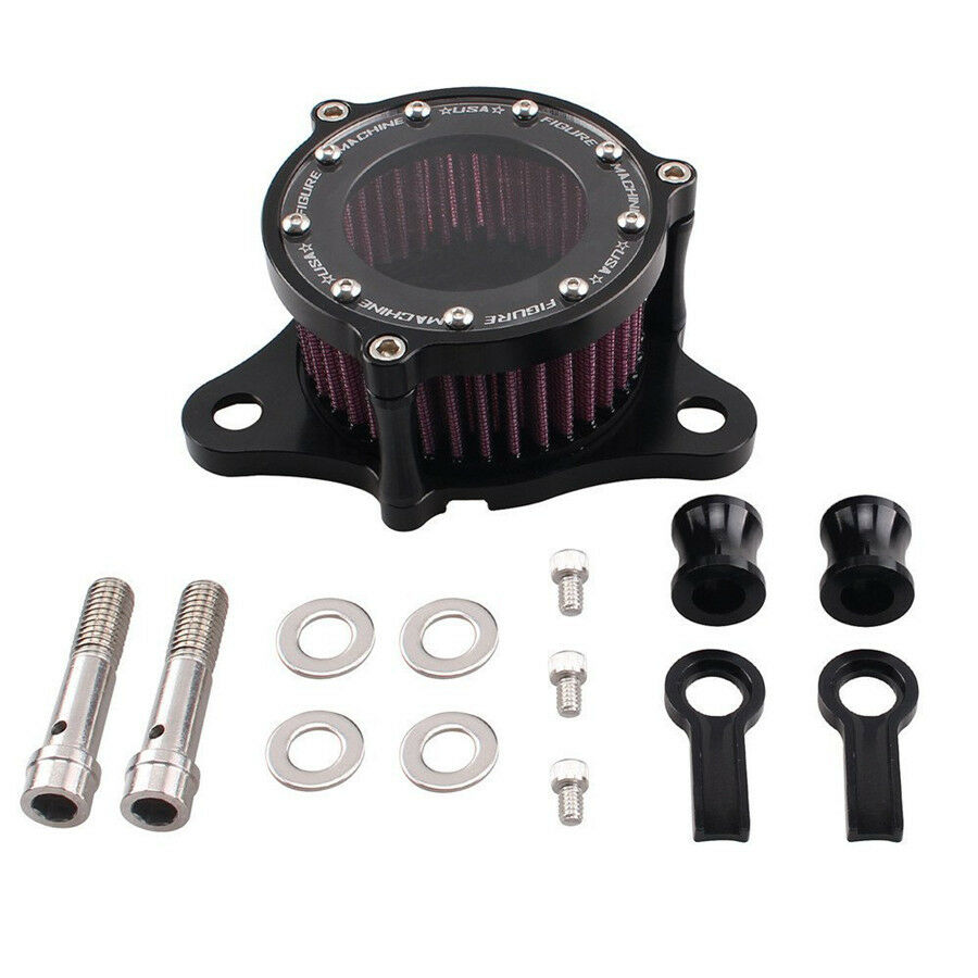 1x Air Cleaner Intake Filter System+Set of Mounting Accessories Re-usable