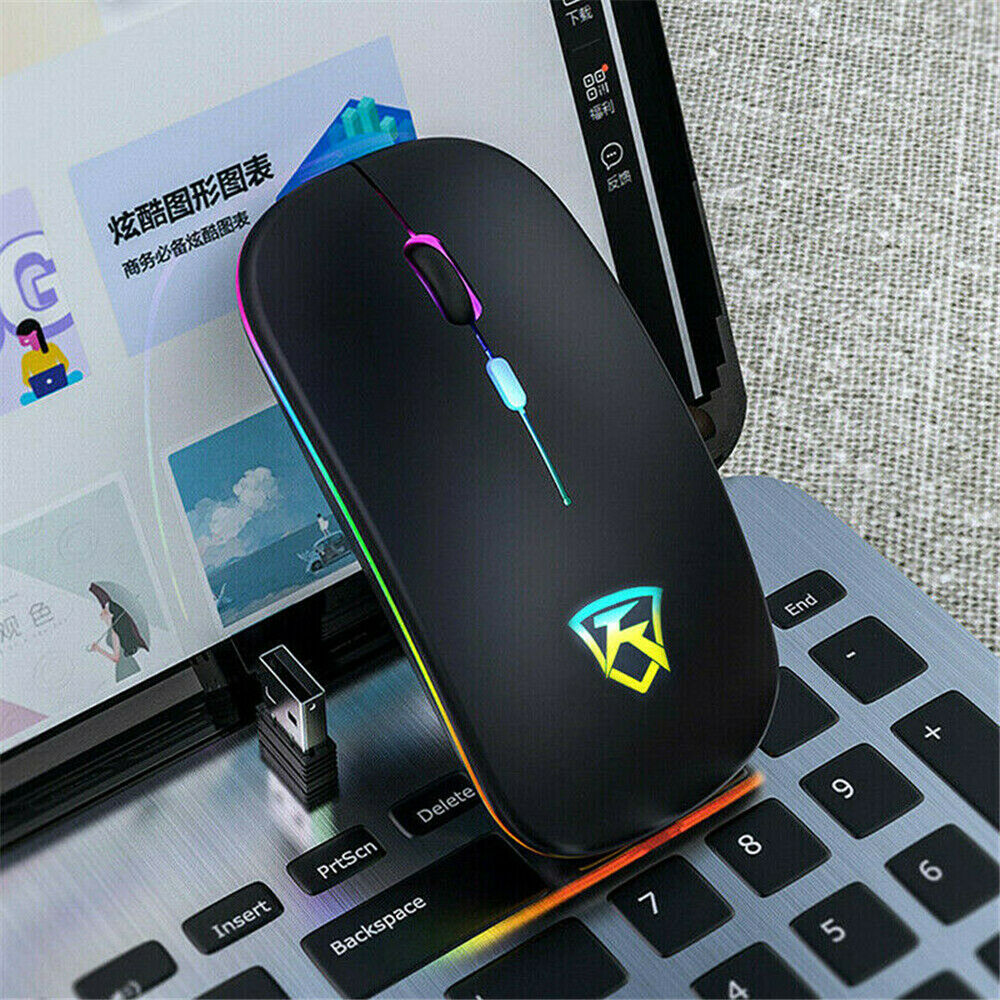 Rechargeable 2.4G 1600DPI Wireless Mouse Silent Optical Mice For PC Laptop Pro