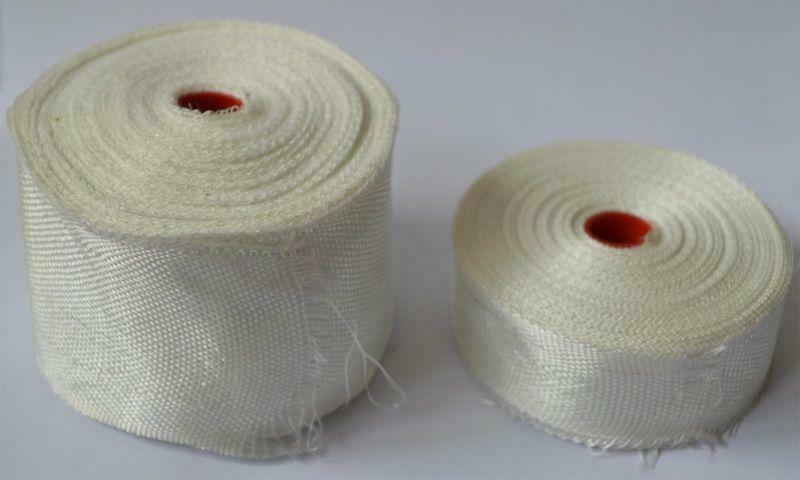 2 Rolls 20mm Plain Weave Fiberglass Cloth Tape E-Glass wide Fiber