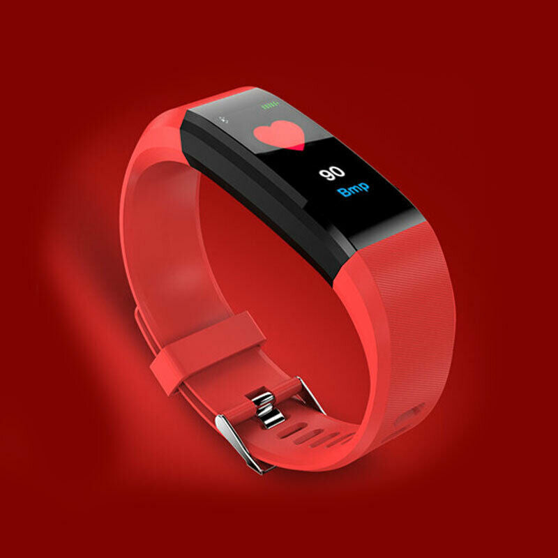 Bracelet Watch Smartwatch Tracker Pony Horse Activity - Red - New