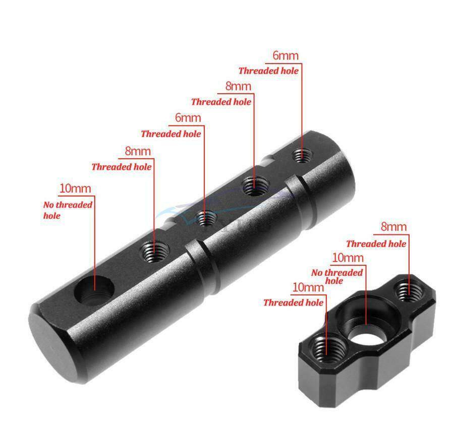 Black Aluminum Alloy Motorcycle Handlebar Fog Lamp Bracket Tube Clamp Universal