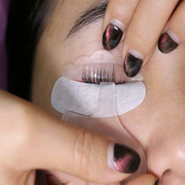 3 Pairs Silicone Eyelash Pads 5pcs Y Shape Eyelash Brush & 10 Pairs Eye Pads