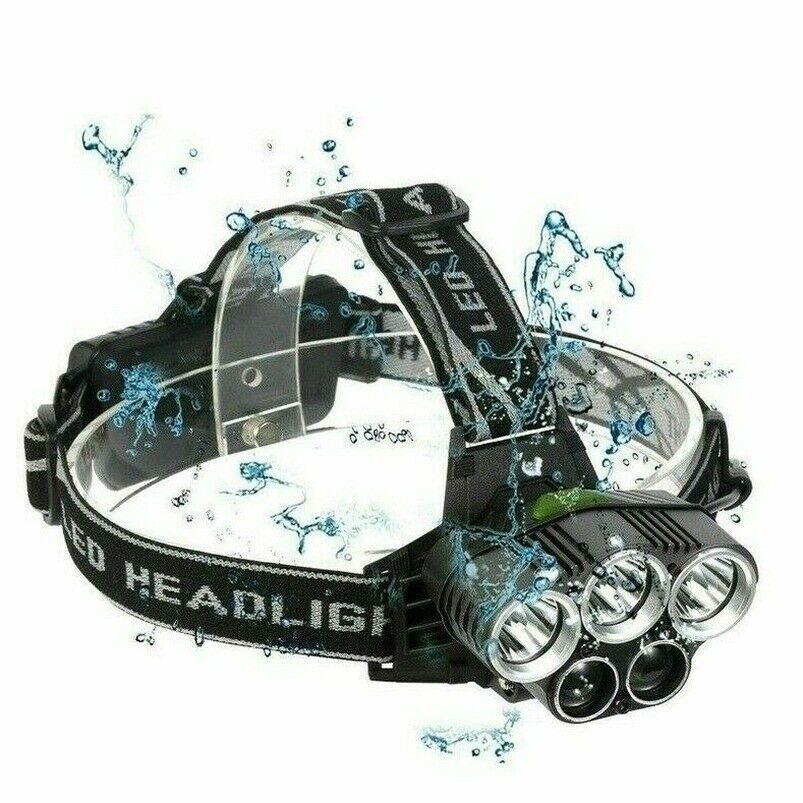 1PC Headlamp Rechargeable T6 LED Headlight Flashlights Head Torch Fish Outdoor