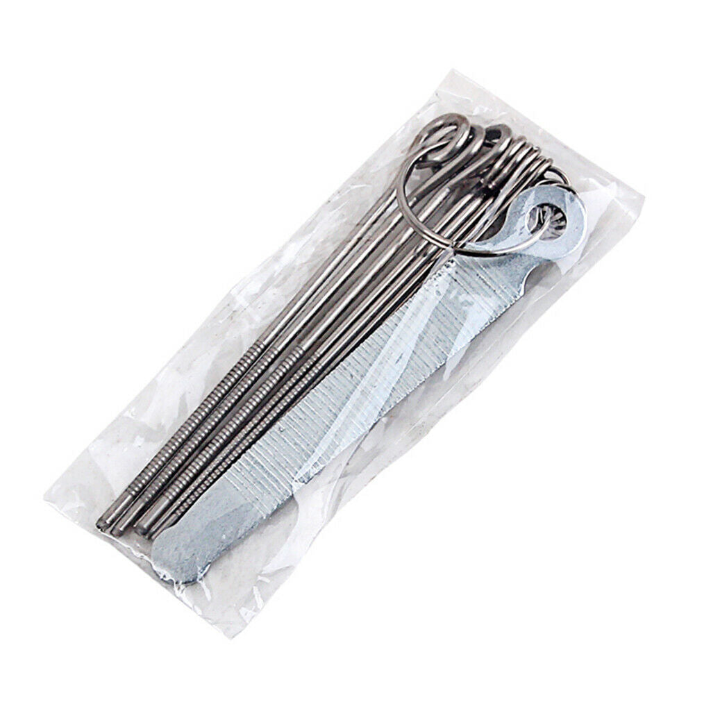 13 Pieces Guitar Nut Slotting File Kit Rods Set Luthier Repair Tool Parts