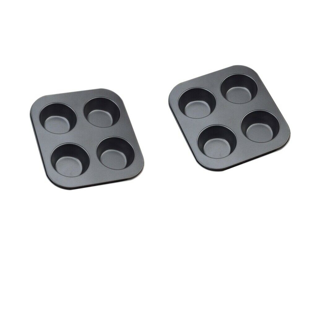 2pcs Useful Muffin Cakes Pan Practical Cookie Baking Tray For Kitchen Hotel