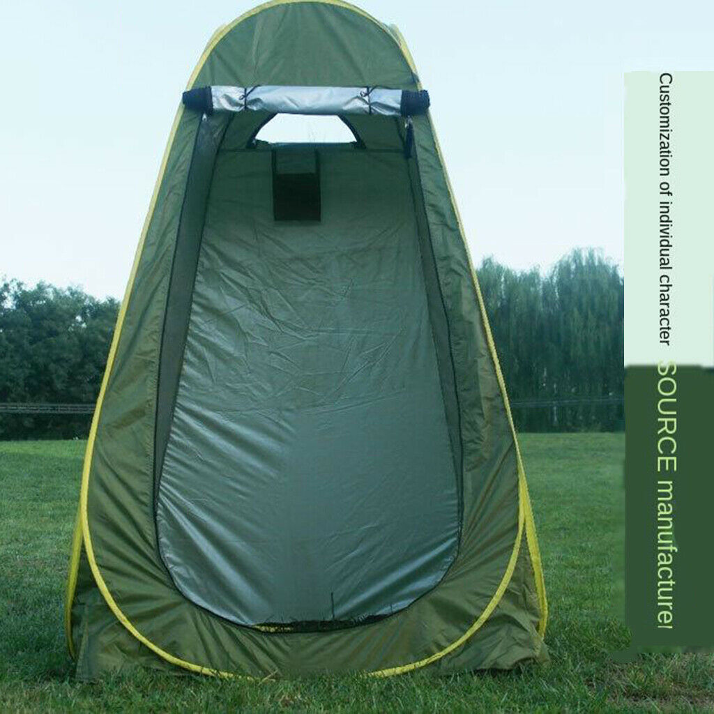 Portable Outdoor Camping Sun Shelter Camp Toilet Privacy Tent Army Green