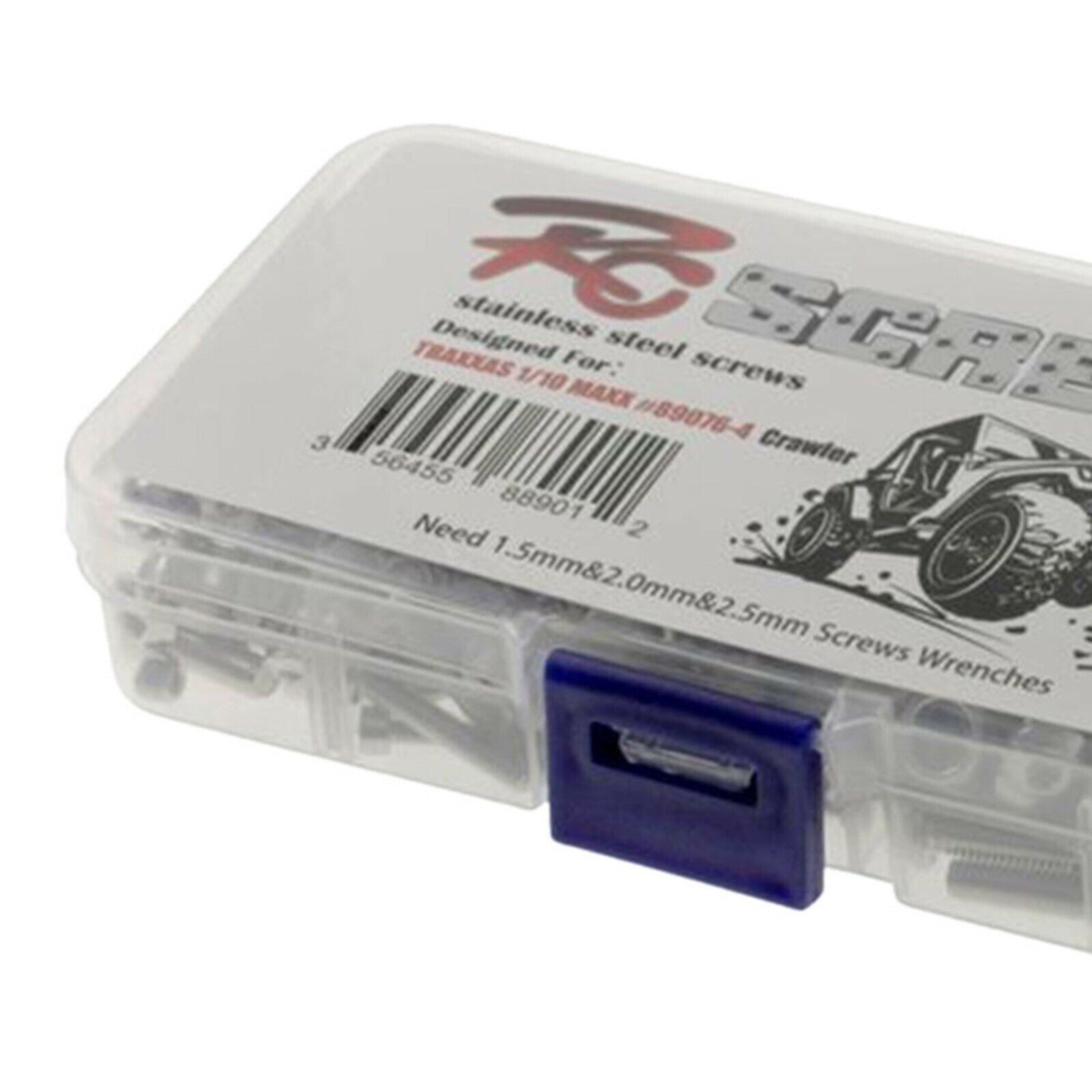 RC Screws Kit Repair Tool Box Hardware Fasteners Bolts Nuts for 1:8 1/10 RC Cars