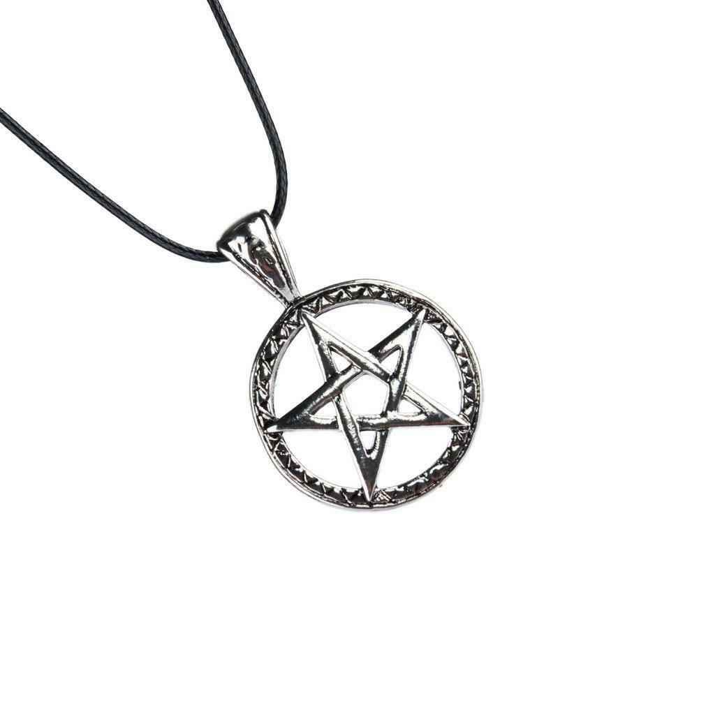 Mysterious Talisman Viking Odin's Pentagram Charms Pendant Rune Necklace