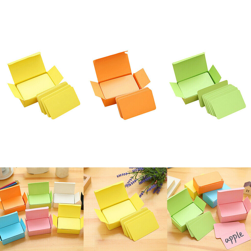 3-Box, Paper Blank Index Cards Invitation Quick Message DIY Craft Notecard