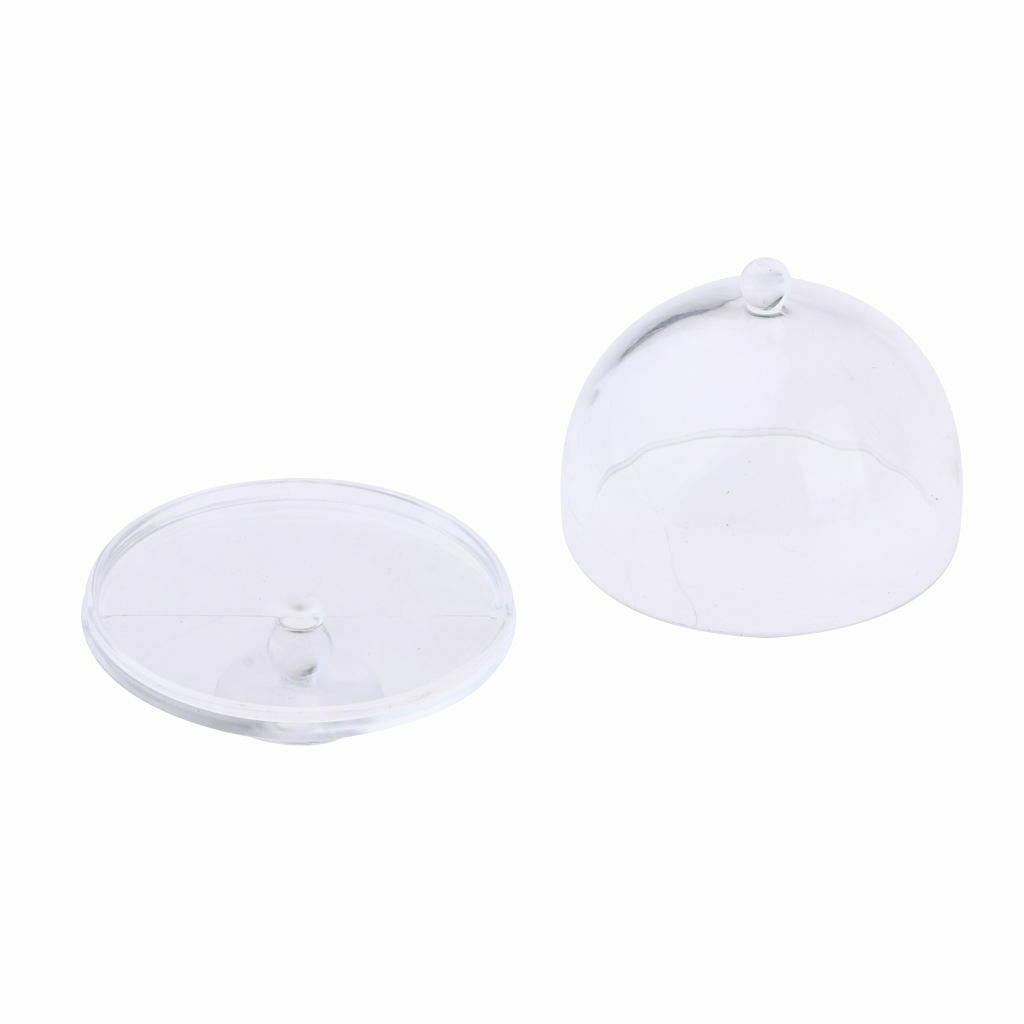 Prettyia   1 / 12   Cake   Plate   Tray   with   Dome   Transparent   Cake
