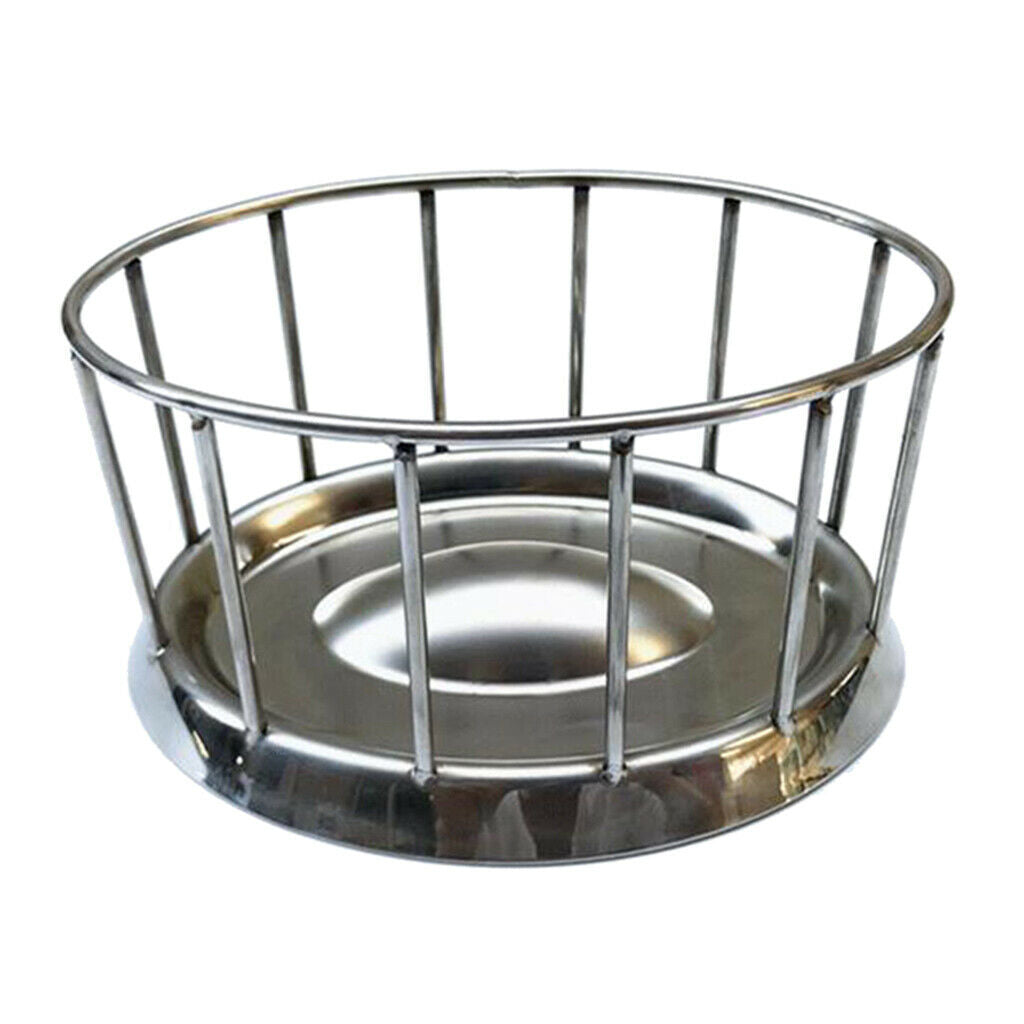 Stainless Steel Tortoise Food Bowl Turtle Food Dish Dispenser Feeding Tool B
