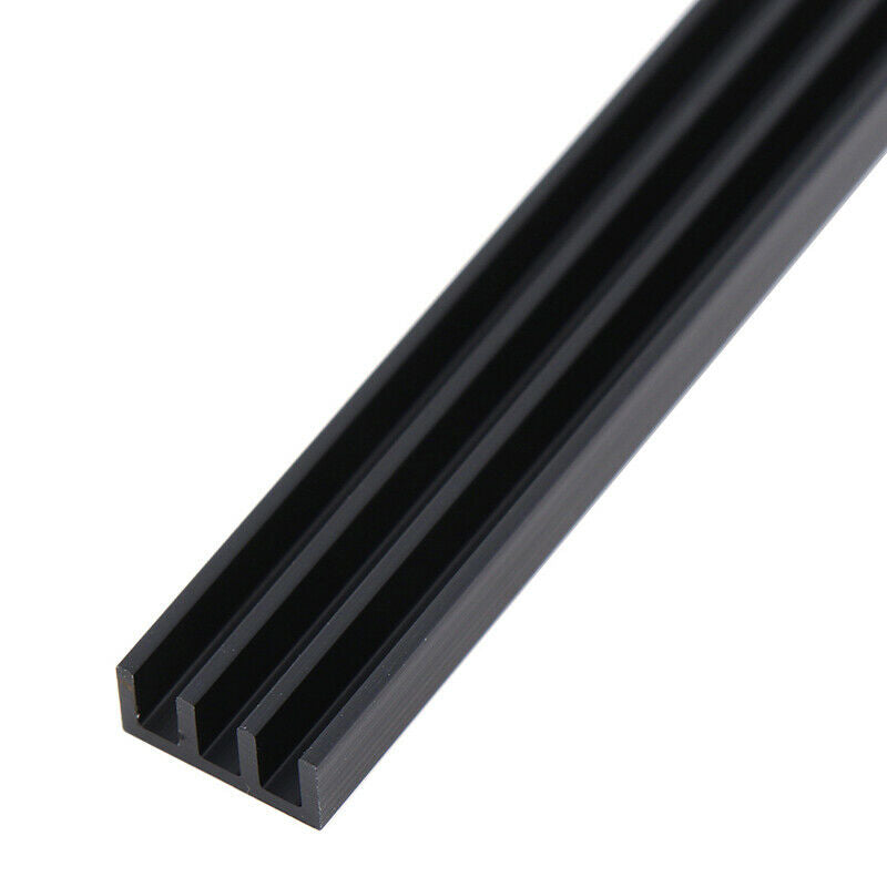 2Pcs 100 * 11 * 5mm Black Aluminum Chip Radiators Heatsink UKR.l8