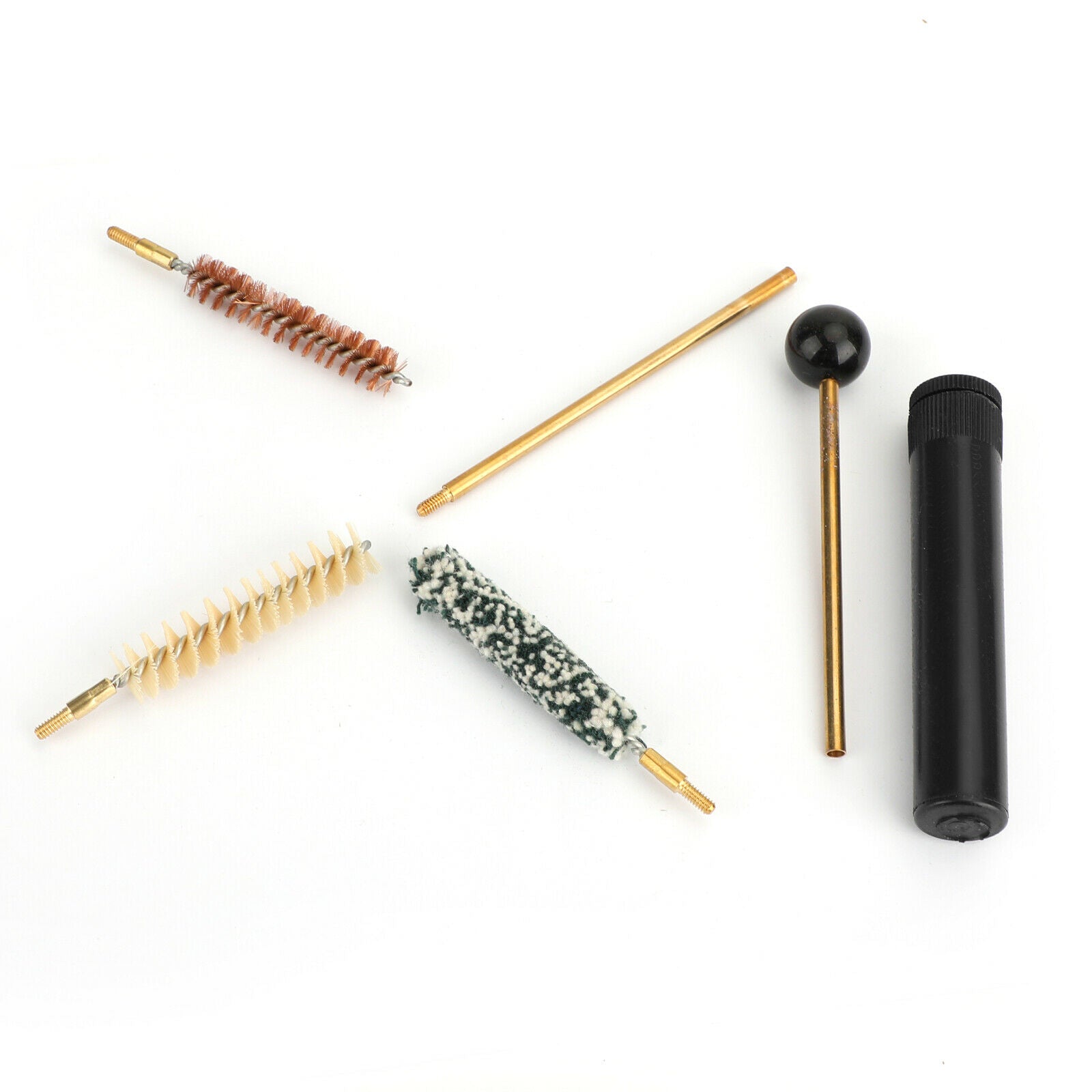 Universal Brushes Gun Cleaning Kit for Cal .38 .357 9mm Pistol and Revolver CA