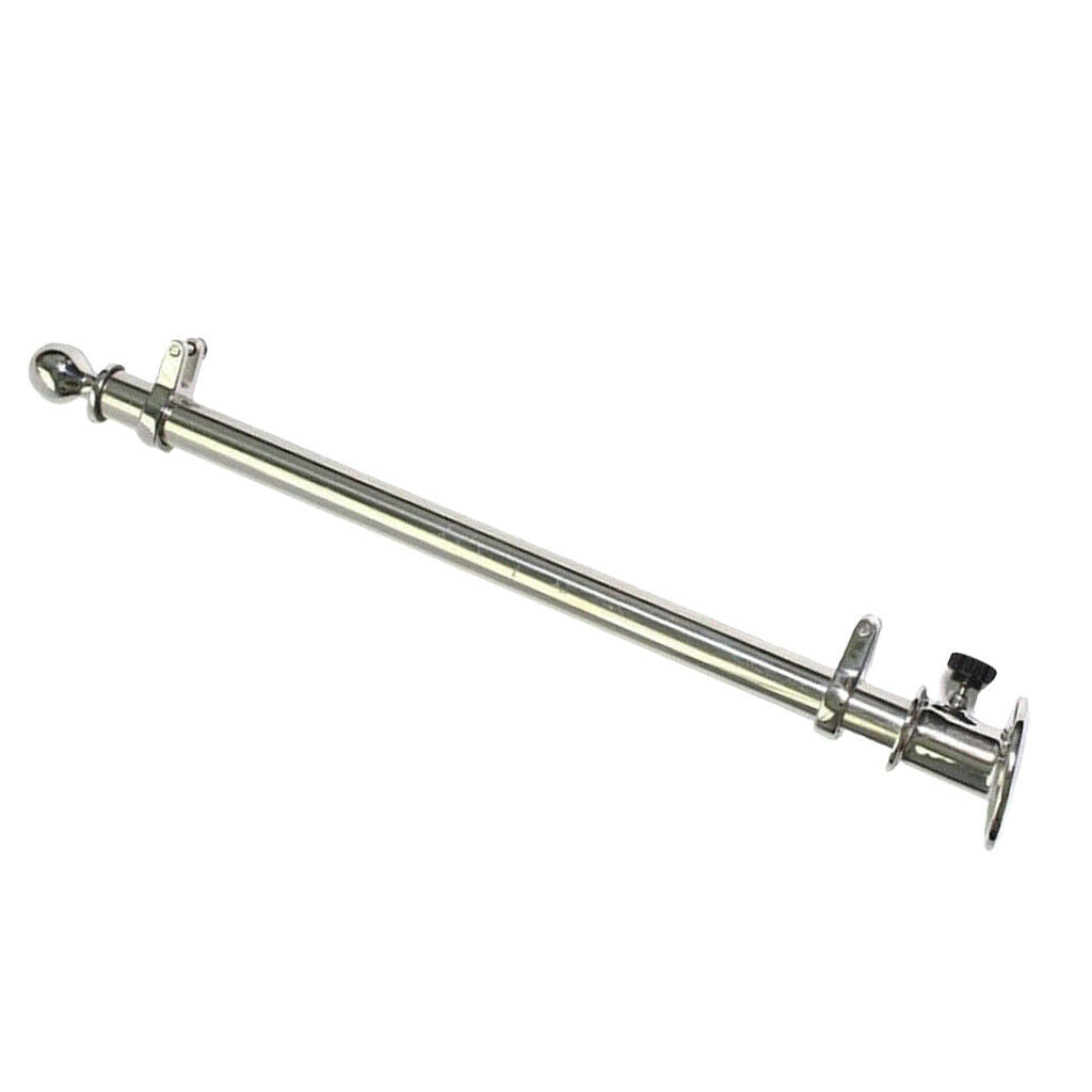 316SS Stainless Steel 18" Deck Flag Pole For Marine Yacht Sailing Boat