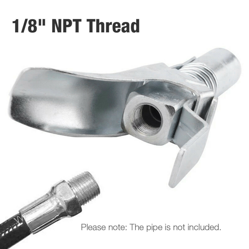 1/8â€ Npt Connector Horusdy Locks On Zerk Connector Grease In The Grease Coupler