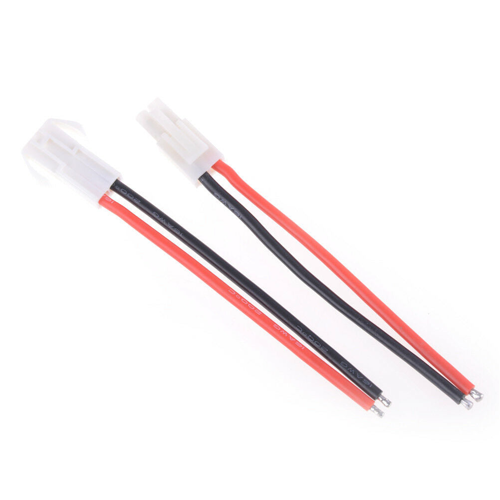 1pair Mini Tamiya Connector Male & Female 2pin Battery wire 16AW.l8