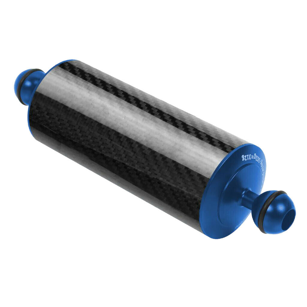 D60mm Carbon Fiber Dual-Ball Floating Arm Underwater Camera Cam Holder 8"