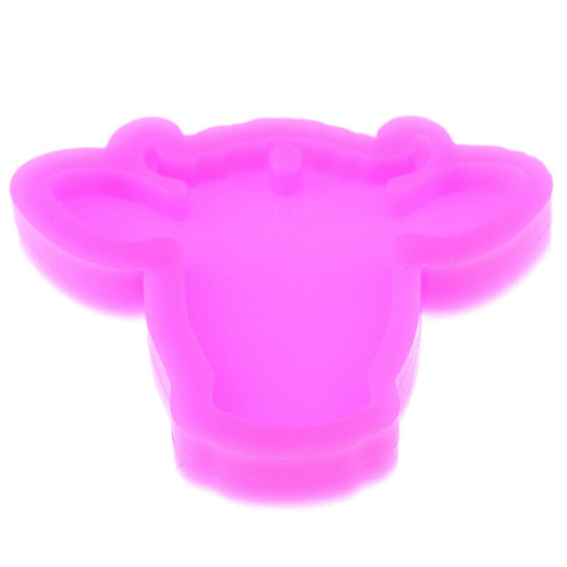 DIY Bull Head Mold Silicone Mould for Keychain Key Ring Pendant Decor Cow.l8