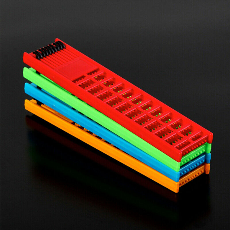 1PC Fishing Rig Board Plastic Double Side Spring Hooks Storage Catch Hold.l8
