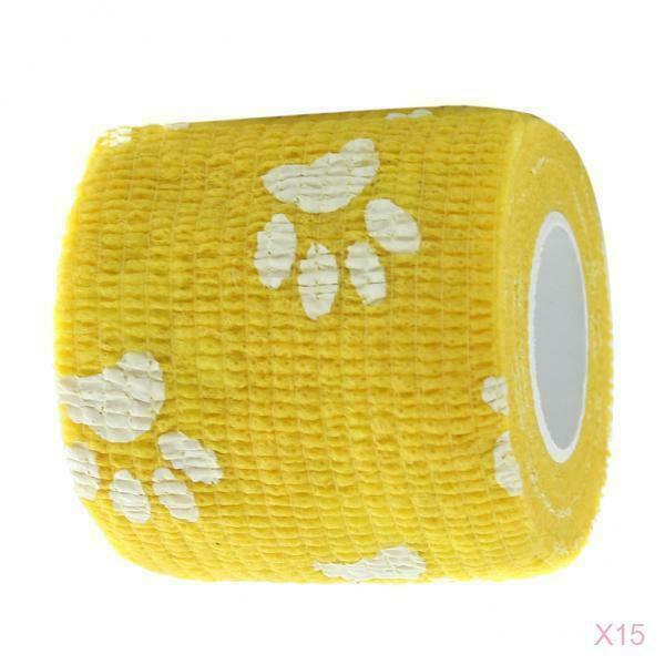 15 Rolls of Claw Gauze Tape for Dog Cohesive Bandages And