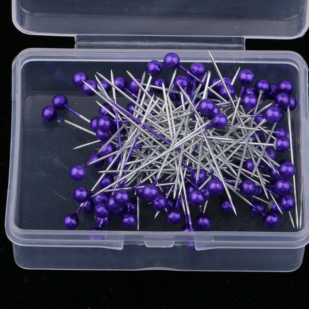 200x Head Pins Wig Extension Wire Beads Headpins Stainless Steel Heads Point for