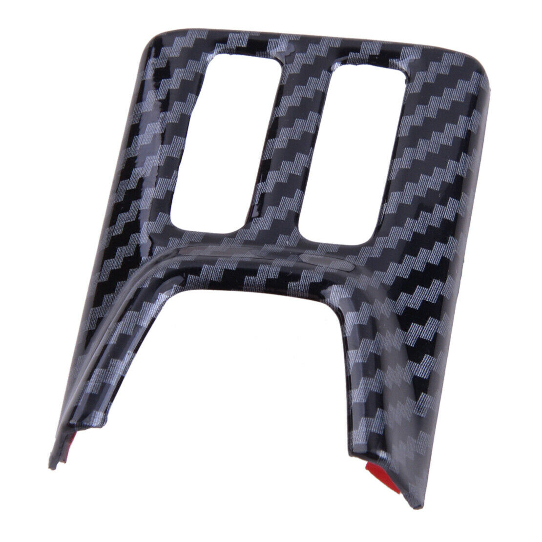 Carbon Fiber Style Warning Light Switch Cover Trim Fit For Ford Focus 2019 20