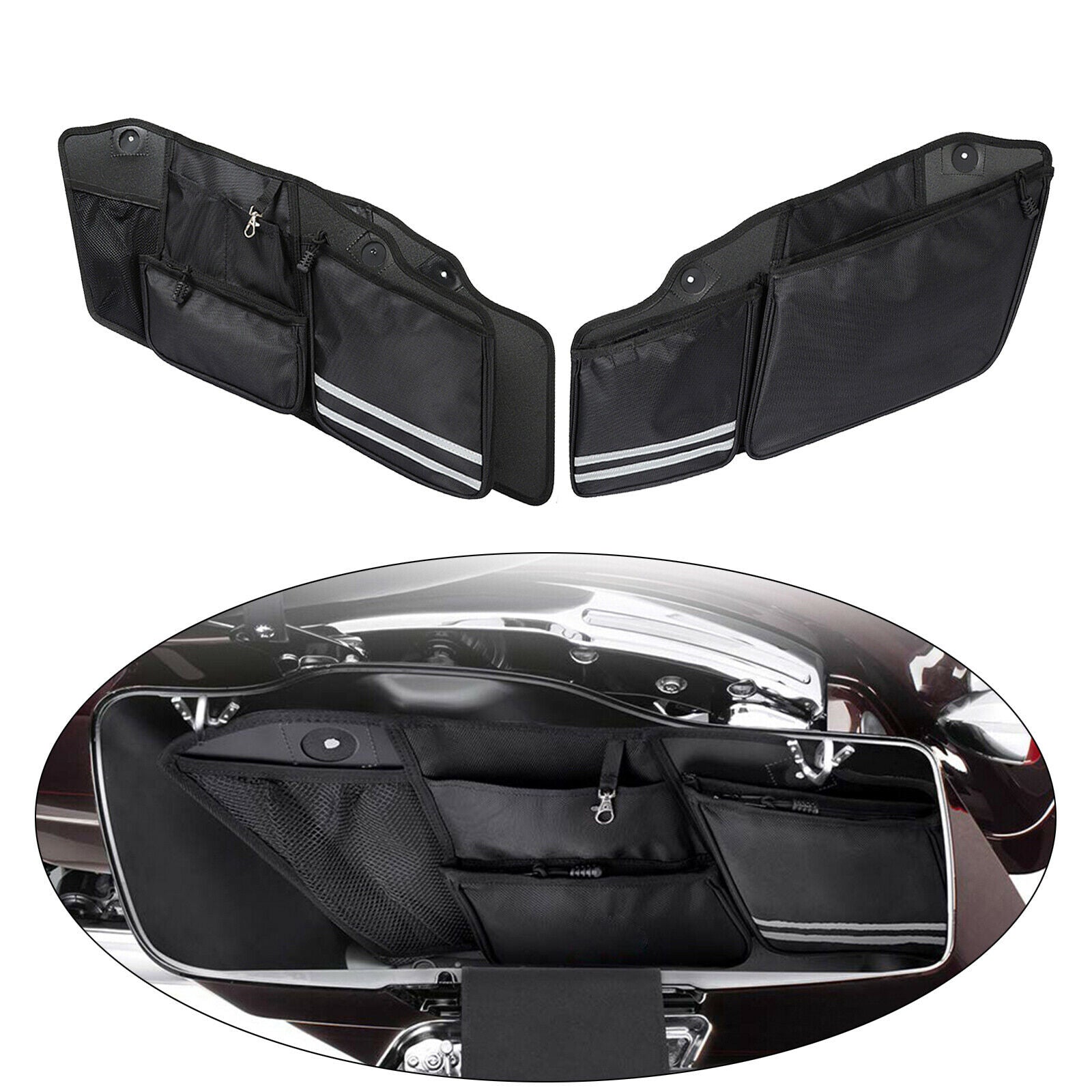 Saddlebag Side Bags Organizers for Touring Glide Touring FLHRXS 2014-2020
