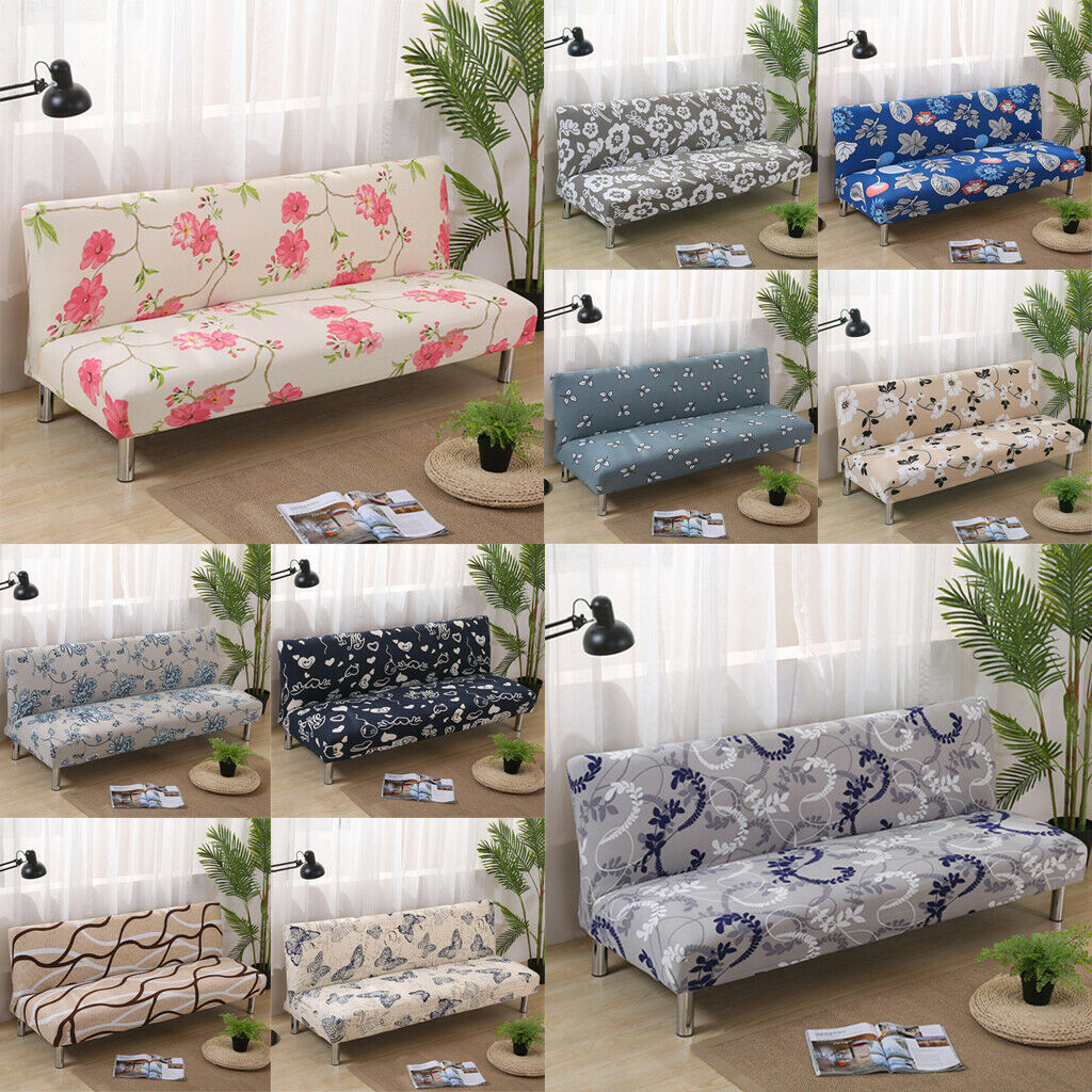 Universal 3-Seat Sofa Covers Armless Settee Couch Protector Elastic Throw Love