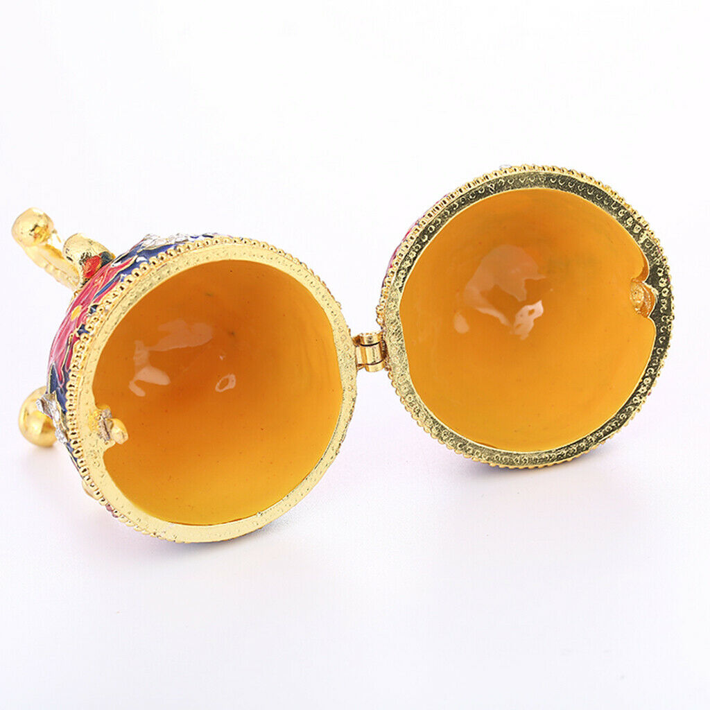 2Pcs Easter Egg Trinket Box Souvenir Craft Jewelry Birthday Gift Home Decoration