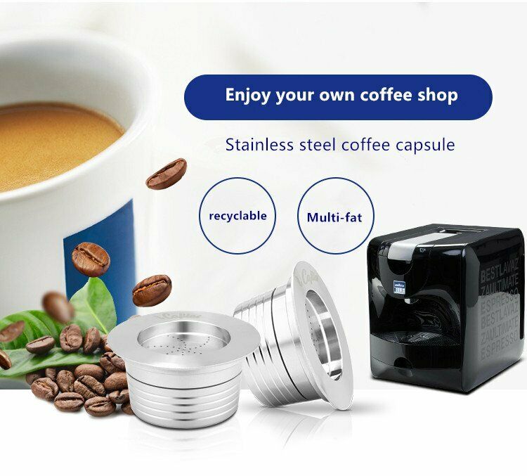 Metal Coffee Pods Reusable Capsules Filter For LAVAZZA Blue LB951/ SAECO CB-100