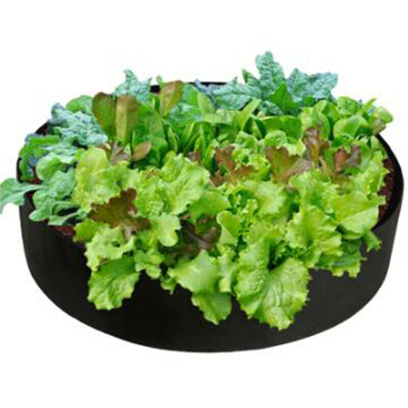 Non-Woven Fabric Raised Garden Bed Round Planting Container Grow B.DD