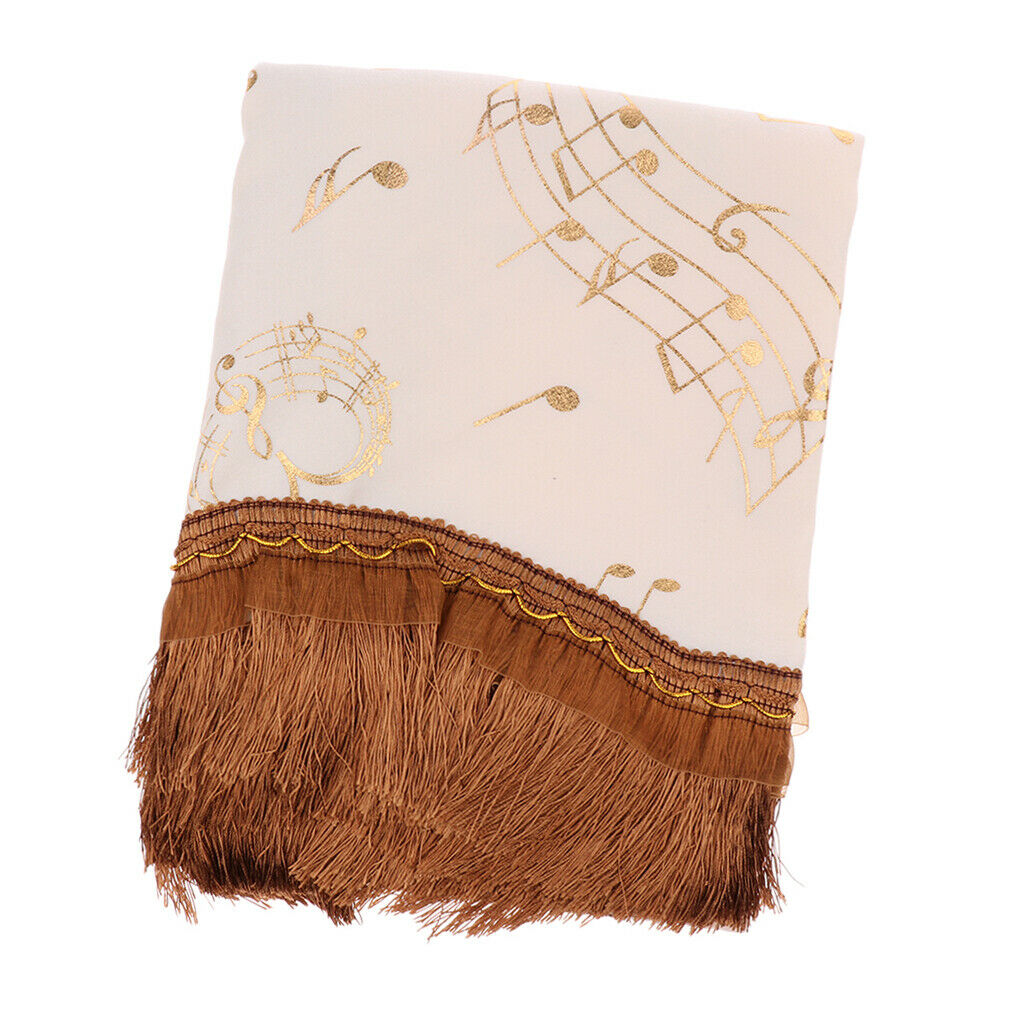 Pleuche Piano Dust Cover Half Piano Tassel Cover Protection Dustproof Cover