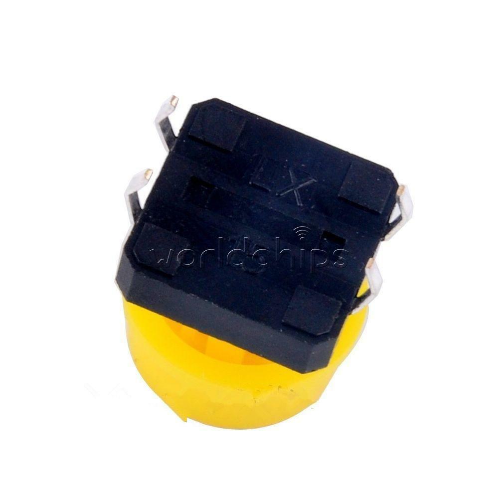 10PCS B3F-4055 Tactile Switch W/ Keycap Tact Push Button Momentary 12 x12 x7.3mm