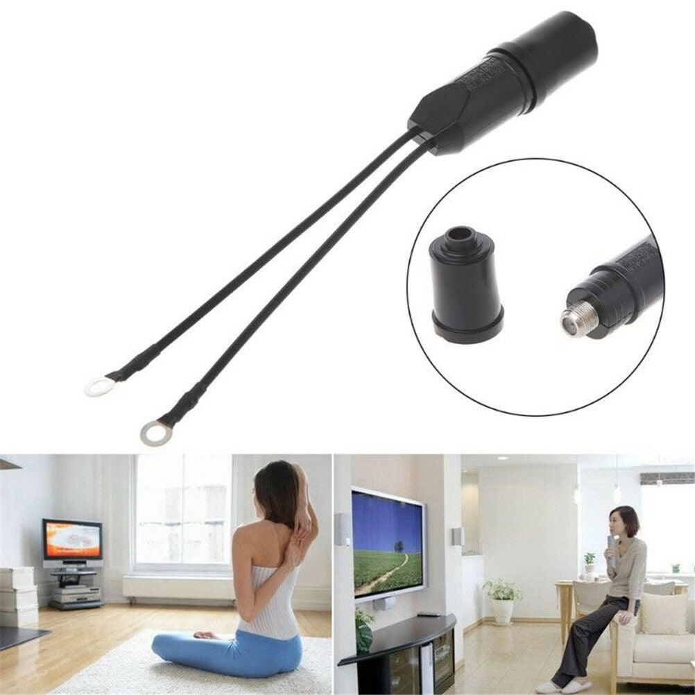 1PC TV Antenna 300-75 Ohm Coaxial Cable Matching Transformer UHF/VHF/FM .-J DF