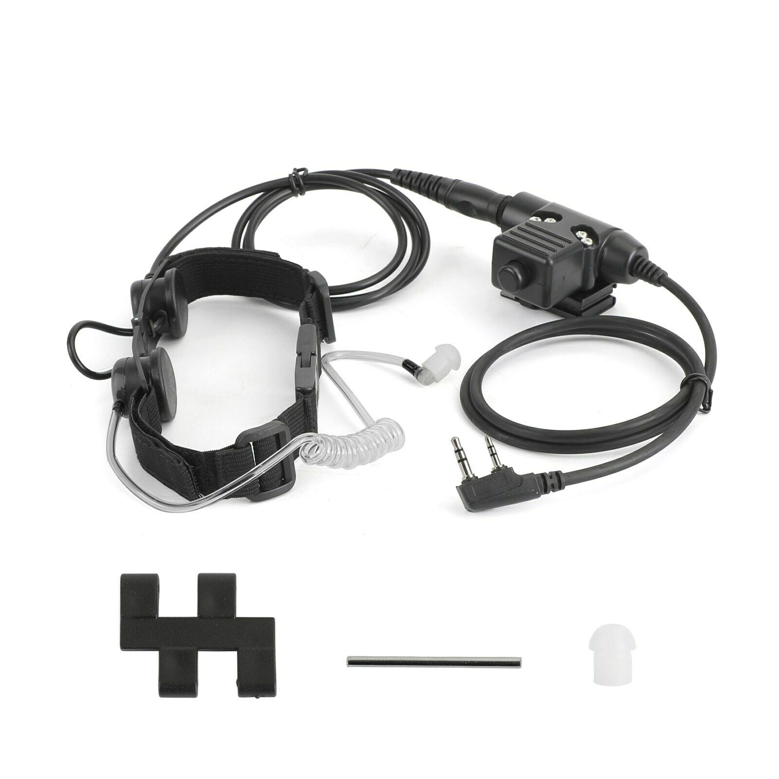 Throat Mic Headset Air Tube Fit for BaoFeng UV5R UV-82 TK3200 TK3207 TK-3201