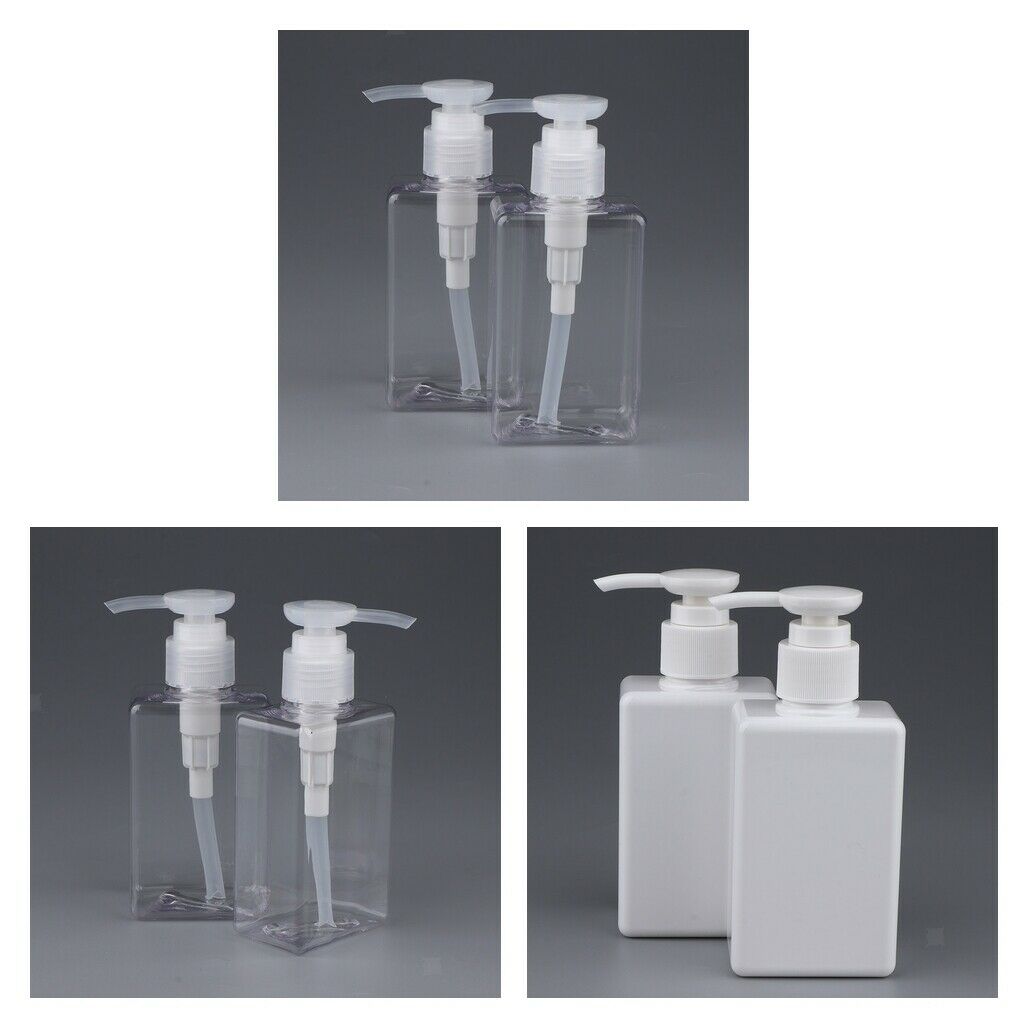 6Pcs 150ml PET Empty Pump Bottles Travel Dispenser for Emulsion Shower Gel