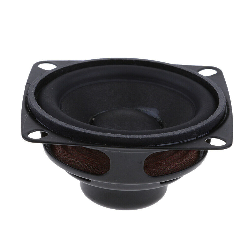 52mm 4Ohm 5W Full Range Audio Speaker Square Loudspeaker 16 Coil Rubber Edge