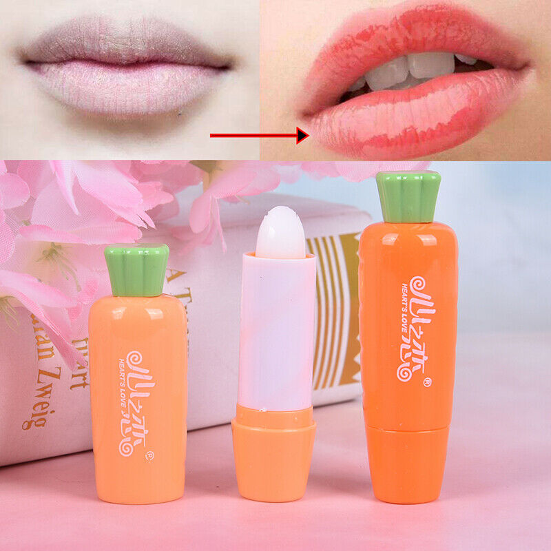 Carrot Shape Lip Balm Moisturizing Longlasting Colorless Lip Care Color RaY1