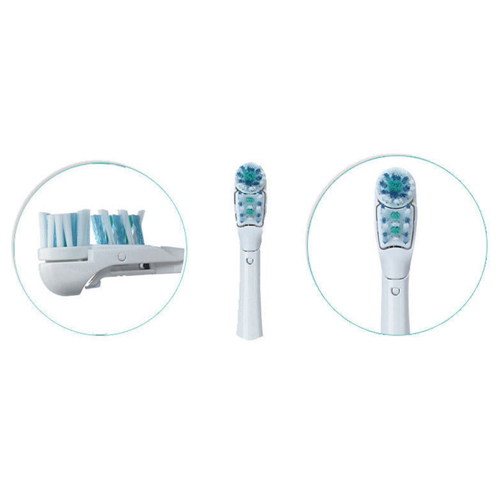 4PCS Replacement Toothbrush Head Cross Action Power Brush Dual Clean For Oral-B
