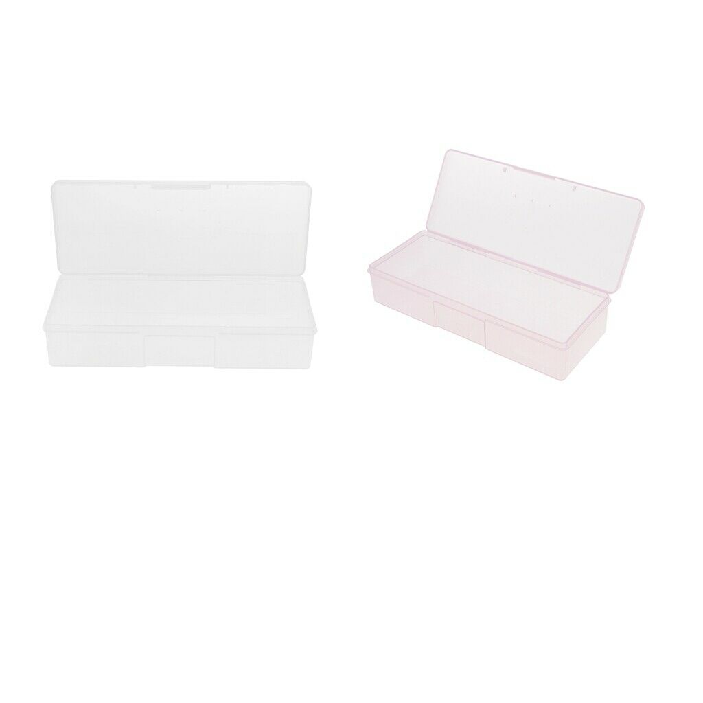 2 Pcs Microblading Pens Pencils Plastic Box Holder Organizer Case Manual Tattoo