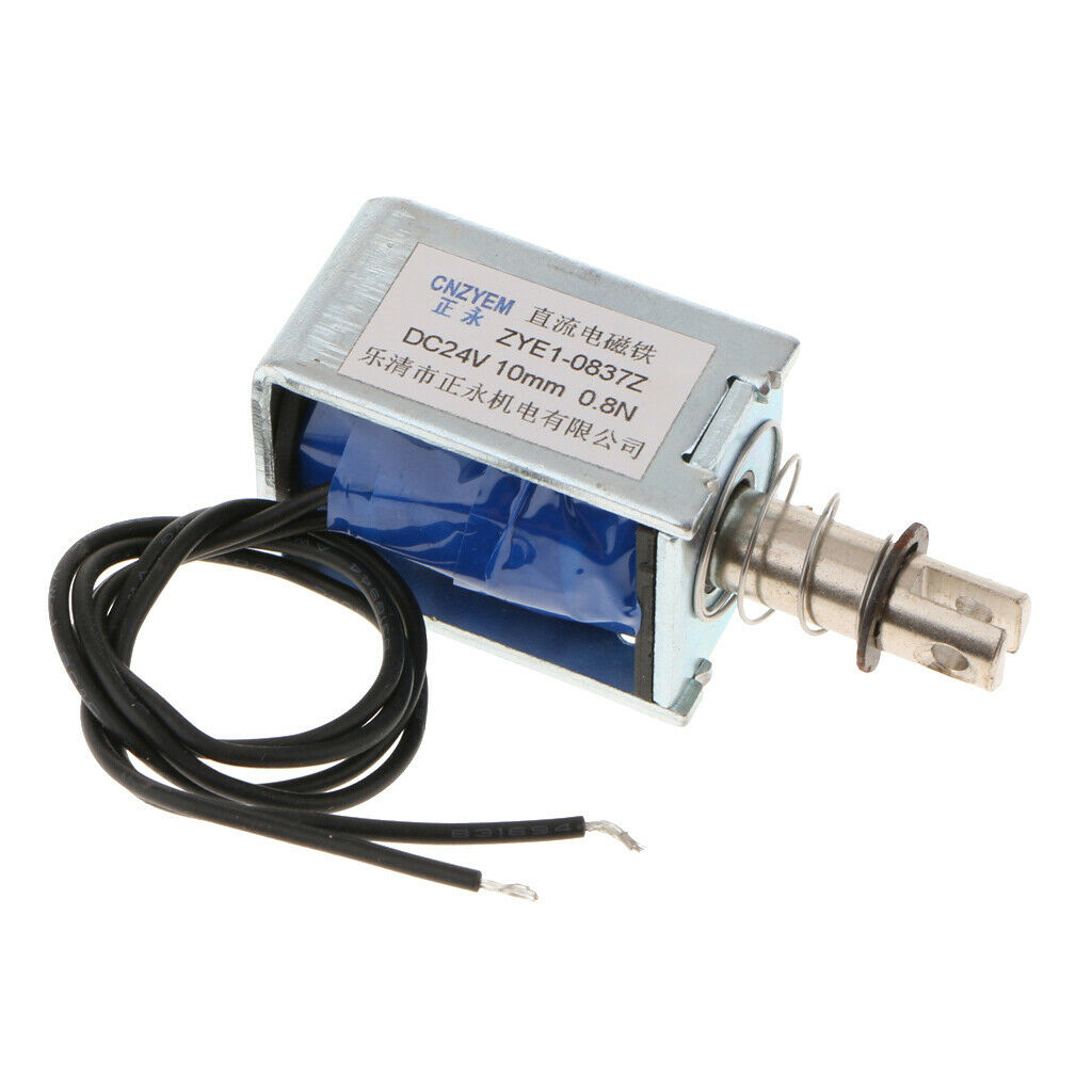 2Pcs DC With Push Pull Solenoid Bolt Locks Automatically 24V