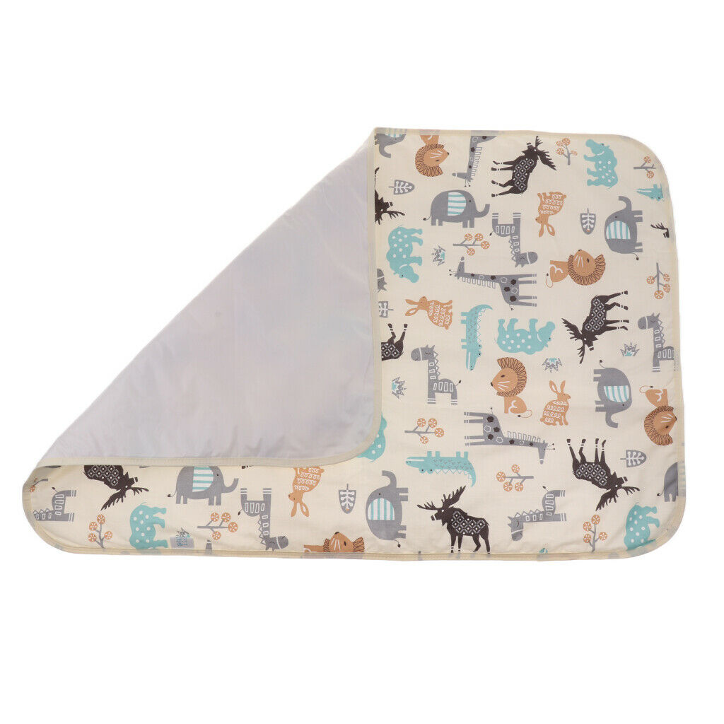 2pieces Cute Waterproof Infant Urinal Pad Baby Changing Mat Mattress Cover