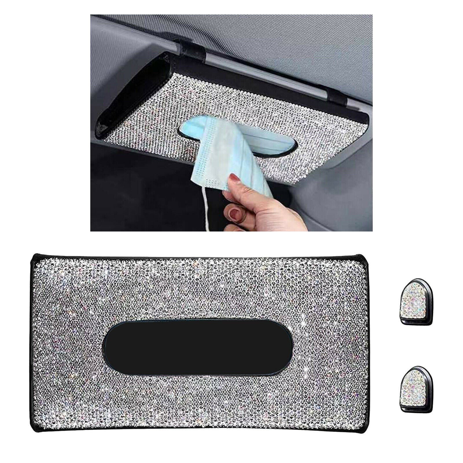 Car Tissue Holder Truck Automobile Napkin Box 24x14cm Backrest Clips Hanger