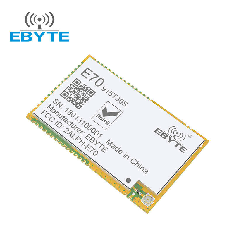915MHz CC1310 1W SoC E70-915T30S SMD UART RF Module IPX Interference Transceiver