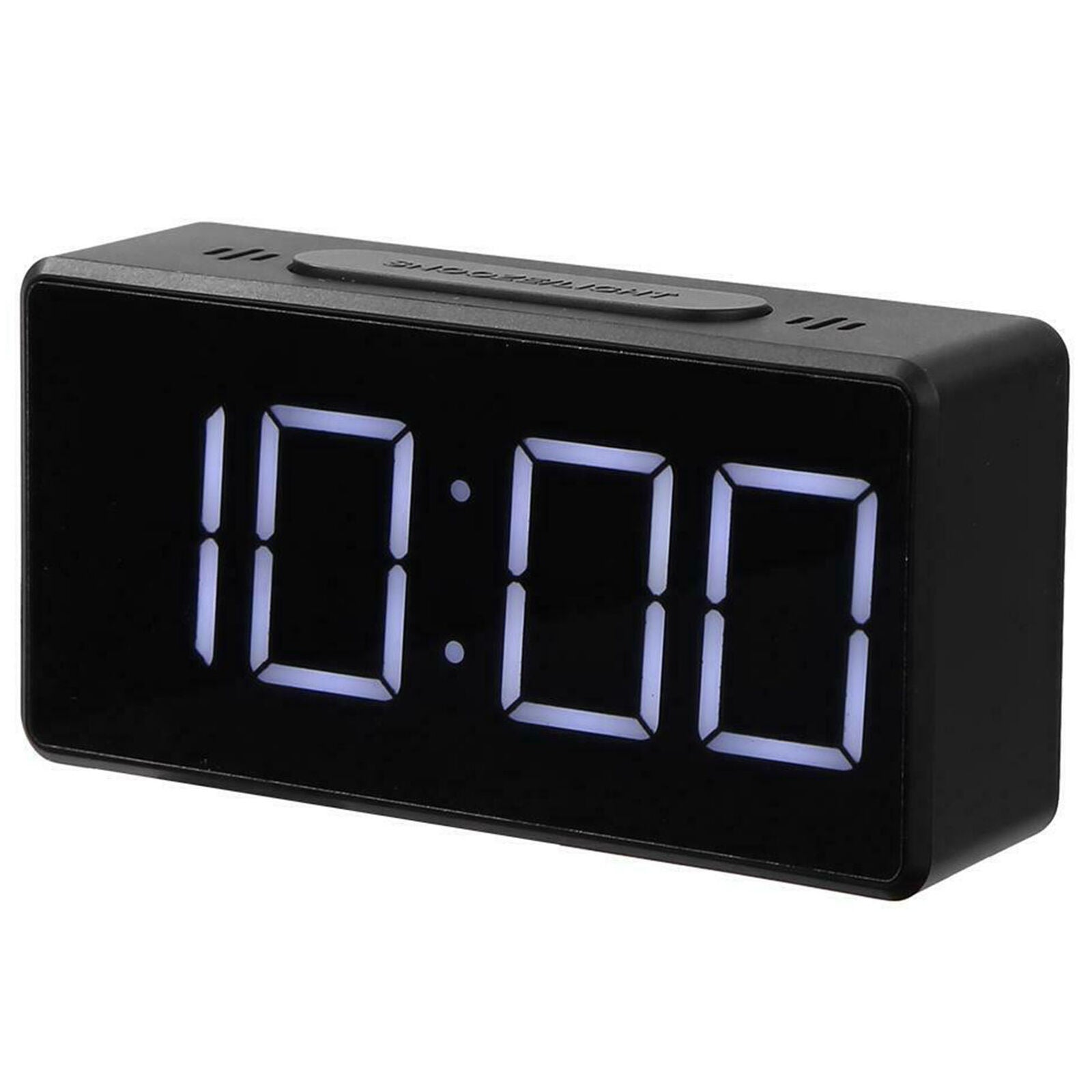 Electric Digital LED Alarm Clock Snooze Table USB Clock Temperature Thermometer