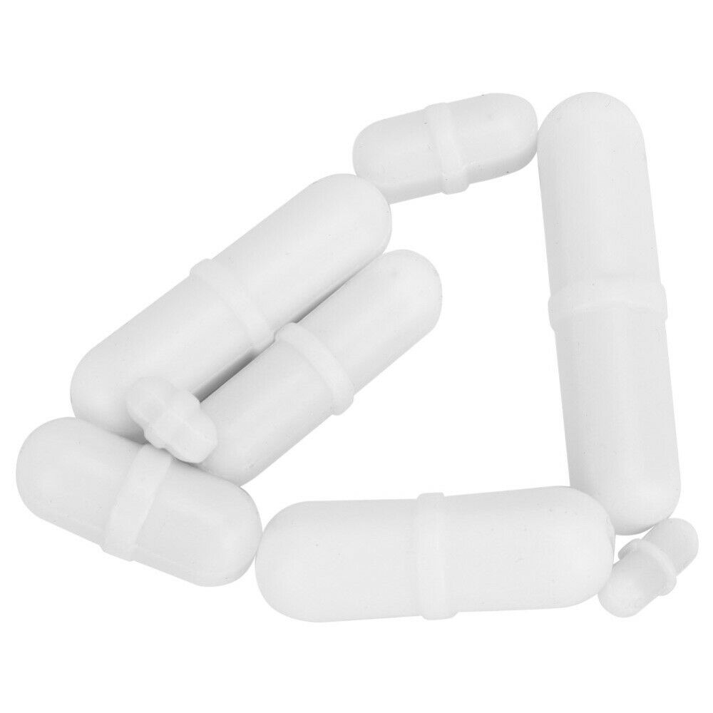 8Pcs PTFE Magnetic Stirrer Mixer Stir Bar B Type Rod Bead Spin Cylinder