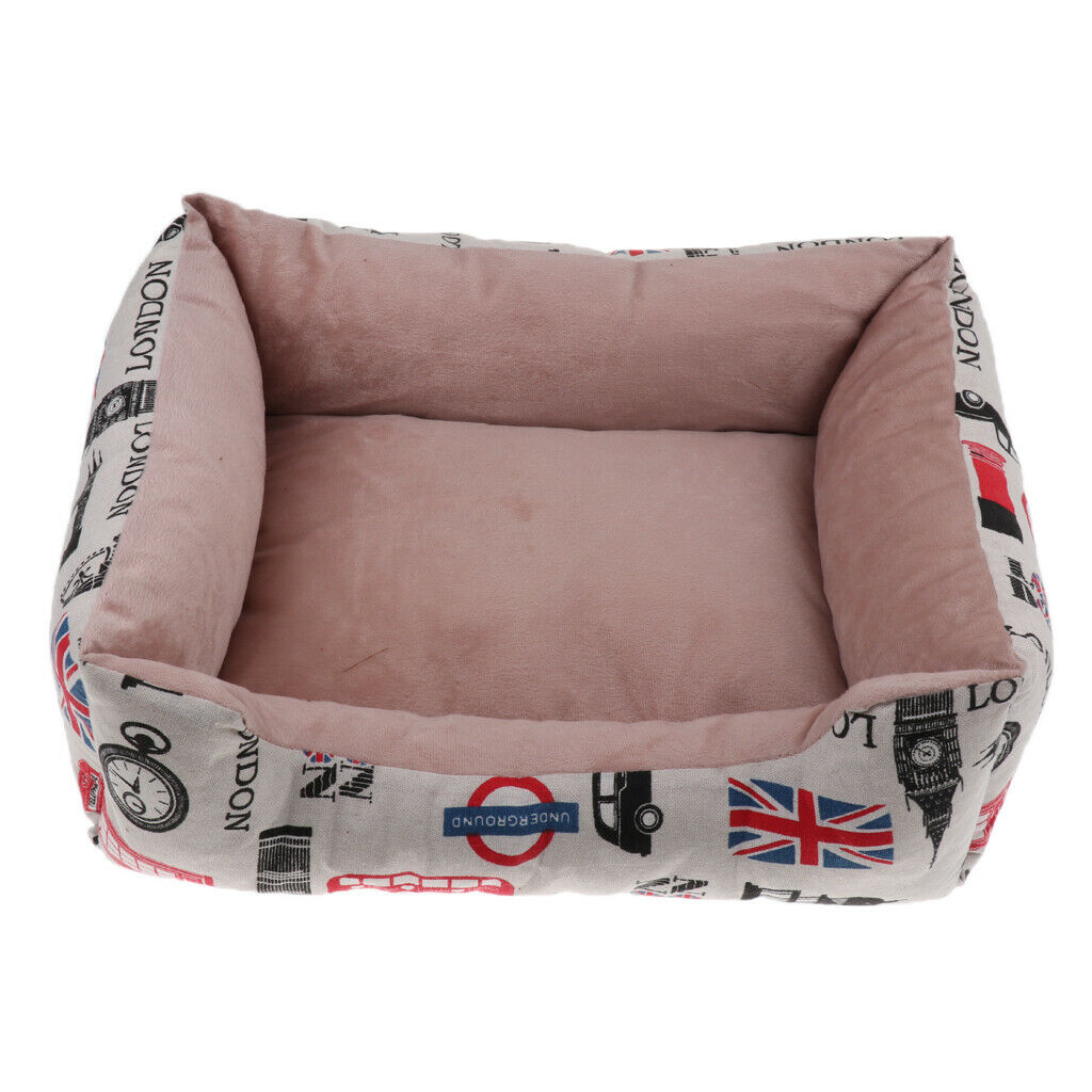 Washable Short Plush Cotton Dog Sofa Nest Kennel Sleep Bed  Car printing