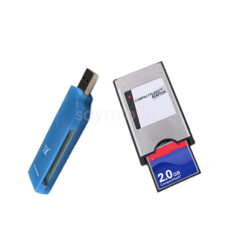 New 2G CF Compact Flash Card + CF-PCMCIA Adapter + CF Card Reader FANUC CNC