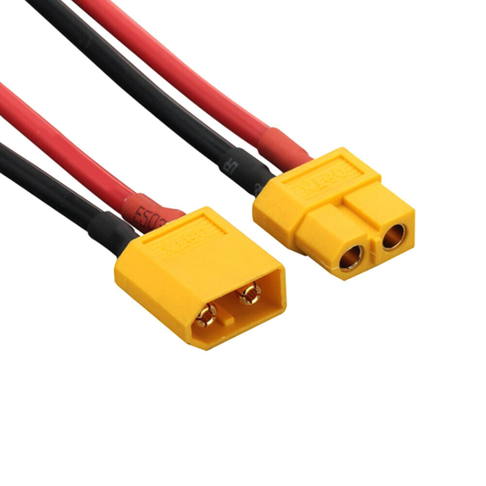 1Pair Maximum Current 88A 14 AWG XT60 Battery Male and Female  Connector Cable